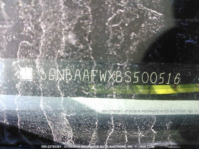 3GNBAAFWXBS500516 - 2011 CHEVROLET HHR LS Gümüş foto 9