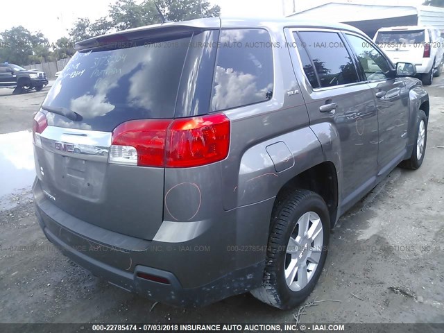 2CTALMEC5B6444110 - 2011 GMC TERRAIN SLE GRAY photo 4