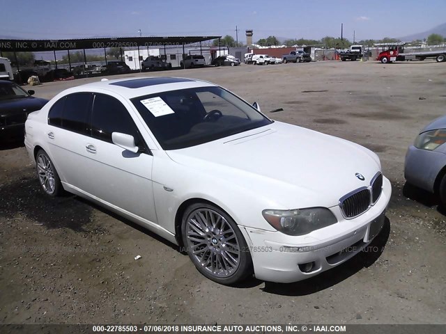 WBAHL83597DT09417 - 2007 BMW 750 I WHITE photo 1