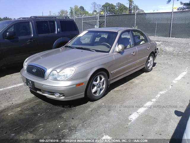 KMHWF35H25A148687 - 2005 HYUNDAI SONATA GLS/LX SILVER photo 2