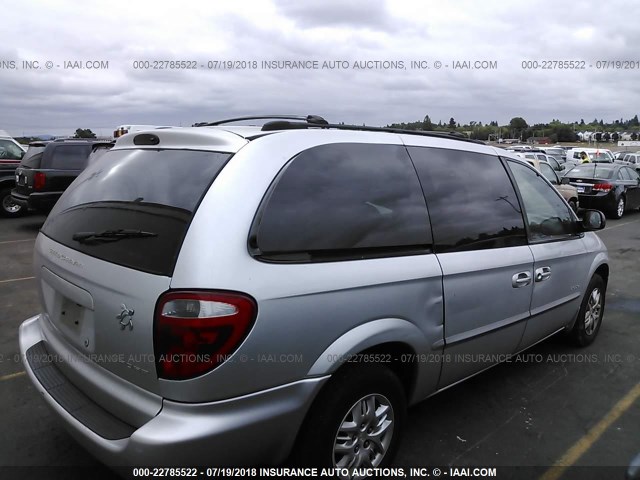 2B4GP44341R365940 - 2001 DODGE GRAND CARAVAN SPORT SILVER photo 4