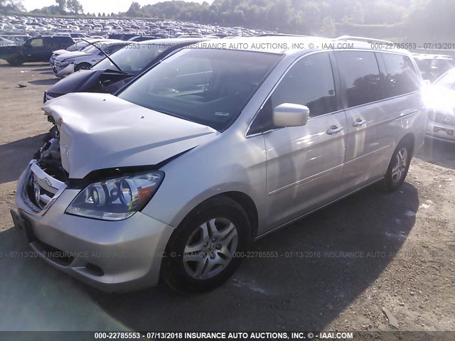 5FNRL38776B008320 - 2006 HONDA ODYSSEY EXL GOLD photo 2