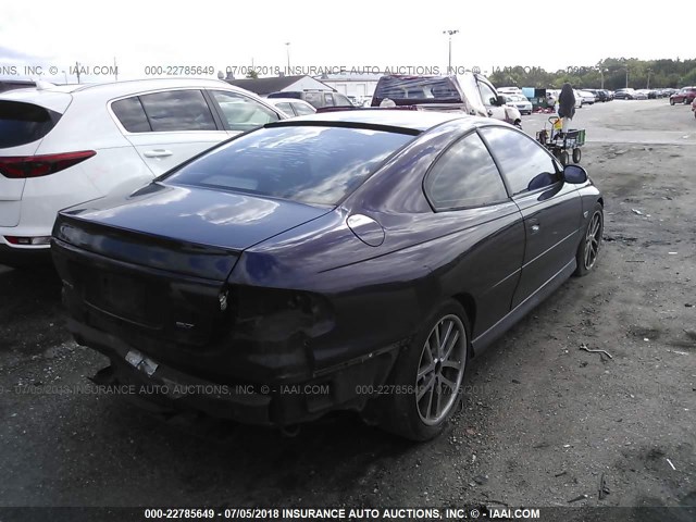 6G2VX12G84L204848 - 2004 PONTIAC GTO PURPLE photo 4