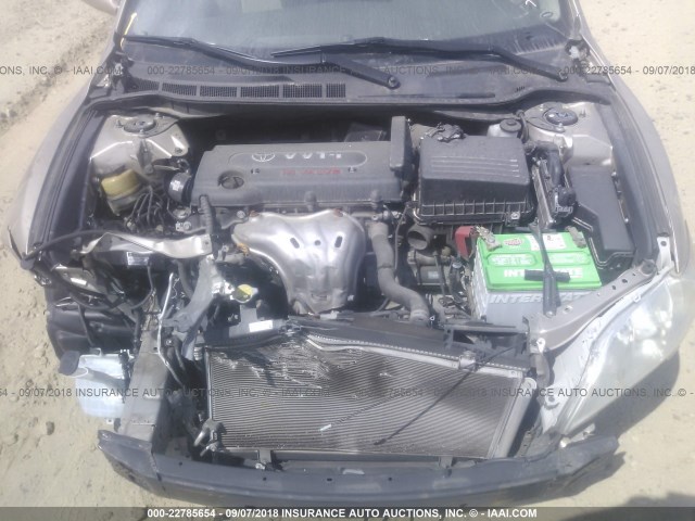4T1BE46K38U778965 - 2008 TOYOTA CAMRY CE/LE/XLE/SE GOLD photo 10