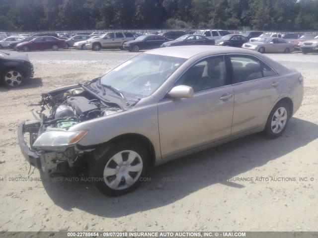 4T1BE46K38U778965 - 2008 TOYOTA CAMRY CE/LE/XLE/SE GOLD photo 2
