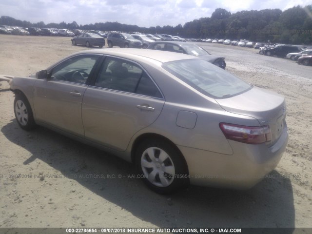 4T1BE46K38U778965 - 2008 TOYOTA CAMRY CE/LE/XLE/SE GOLD photo 3
