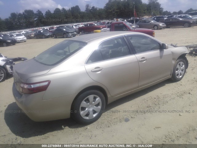 4T1BE46K38U778965 - 2008 TOYOTA CAMRY CE/LE/XLE/SE GOLD photo 4
