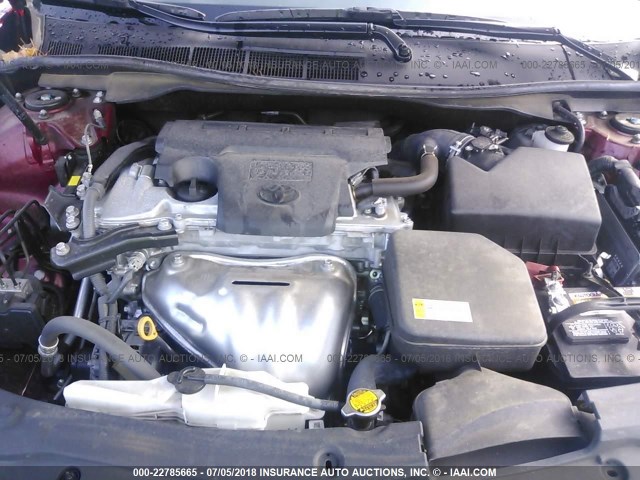 4T1BF1FK9FU990651 - 2015 TOYOTA CAMRY LE/XLE/SE/XSE RED photo 10