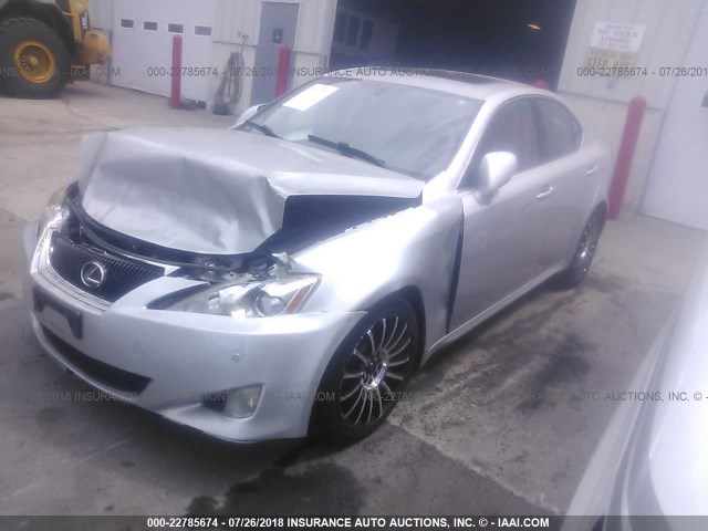 JTHBK262462003521 - 2006 LEXUS IS 250 SILVER photo 2