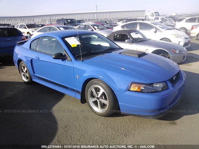 1FAFP42R23F453018 - 2003 FORD MUSTANG MACH I BLUE photo 1