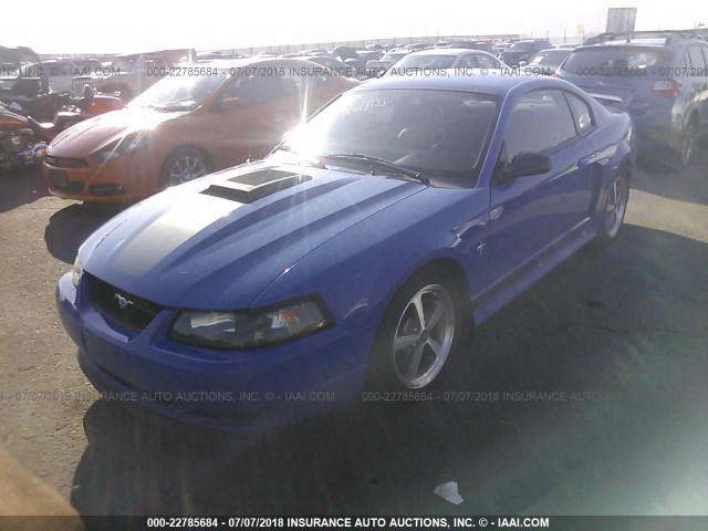 1FAFP42R23F453018 - 2003 FORD MUSTANG MACH I BLUE photo 2
