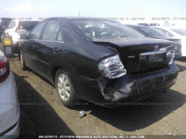 4T1BE30K12U076198 - 2002 TOYOTA CAMRY LE/XLE/SE 黑色 照片 3