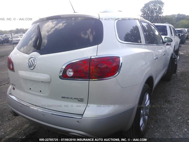 5GAKVDED7CJ112064 - 2012 BUICK ENCLAVE WHITE photo 4