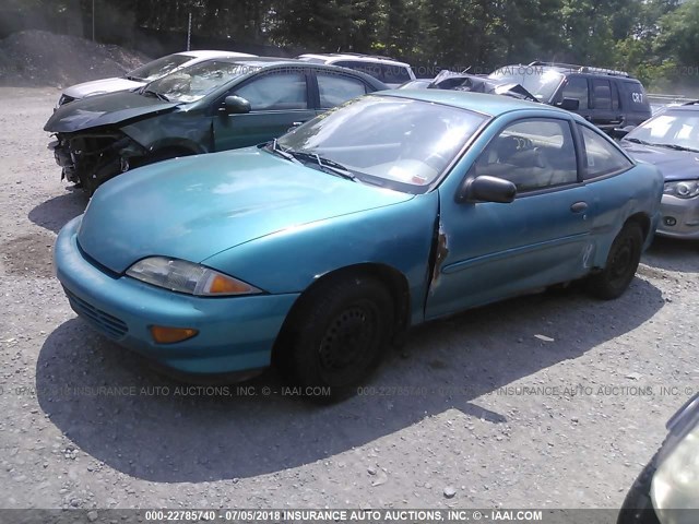 1G1JC1245W7137980 - 1998 CHEVROLET CAVALIER RS TURQUOISE photo 2