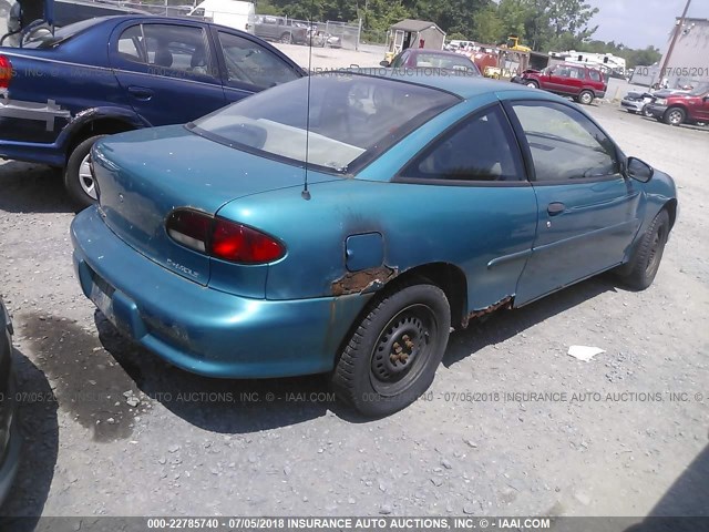 1G1JC1245W7137980 - 1998 CHEVROLET CAVALIER RS TURQUOISE photo 4