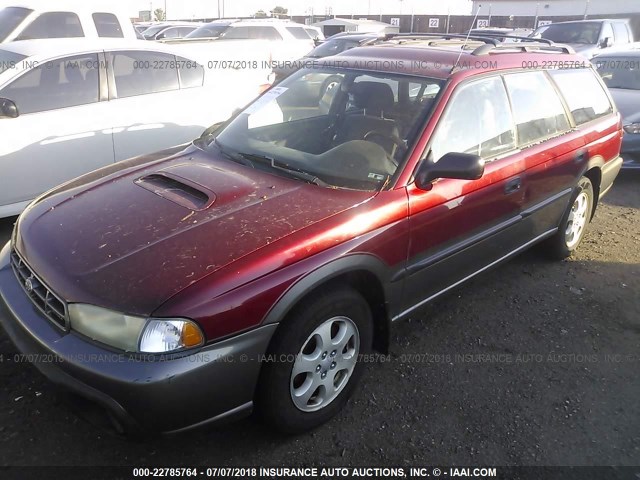 4S3BG6852W7603538 - 1998 SUBARU LEGACY 30TH ANN OUTBACK/LTD/SPT RED photo 2