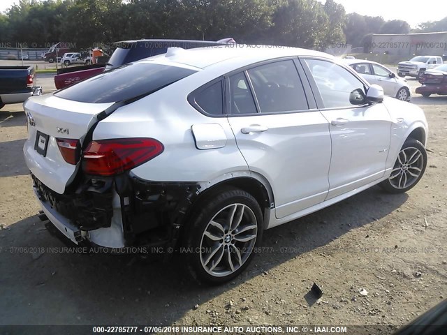 5UXXW3C39H0T79238 - 2017 BMW X4 XDRIVE28I WHITE photo 4