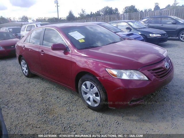 4T1BE46KX9U322754 - 2009 TOYOTA CAMRY SE/LE/XLE RED photo 1