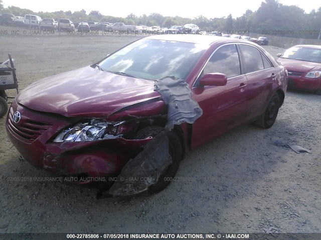 4T1BE46KX9U322754 - 2009 TOYOTA CAMRY SE/LE/XLE RED photo 2