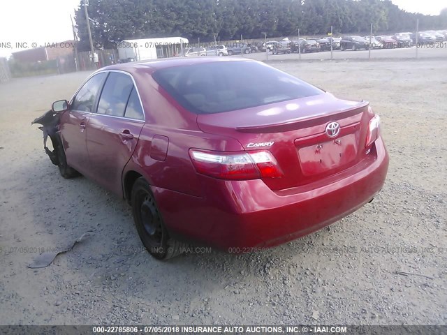 4T1BE46KX9U322754 - 2009 TOYOTA CAMRY SE/LE/XLE RED photo 3
