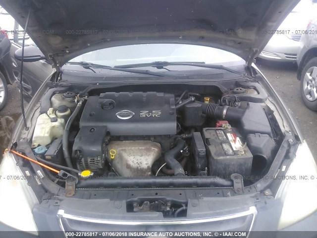 1N4AL11DX3C341224 - 2003 NISSAN ALTIMA S/SL GRAY photo 10