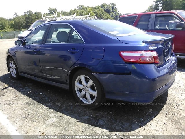 4T1BE46K57U039448 - 2007 TOYOTA CAMRY NEW GENERATION CE/LE/XLE/SE Dark Blue photo 3