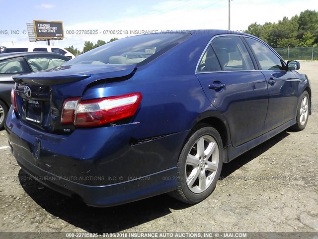 4T1BE46K57U039448 - 2007 TOYOTA CAMRY NEW GENERATION CE/LE/XLE/SE Dark Blue photo 4