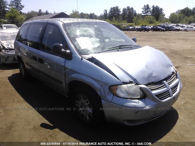 1D4GP24R15B328816 - 2005 DODGE GRAND CARAVAN SE BLUE photo 1