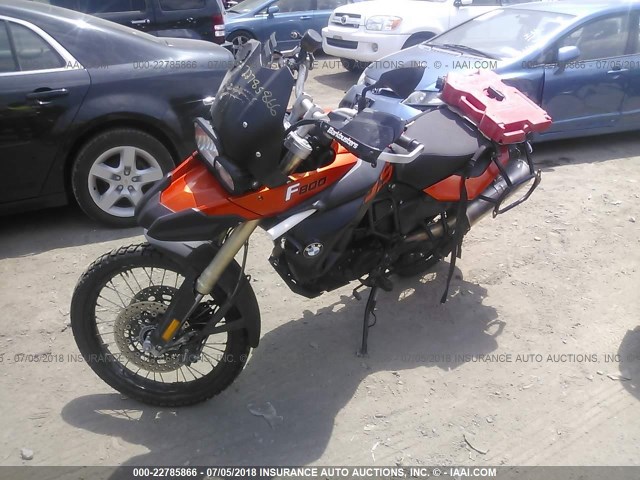 WB1022902AZU02363 - 2010 BMW F800 GS ORANGE photo 2