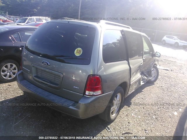 2FMZA52236BA12310 - 2006 FORD FREESTAR SEL TAN photo 4