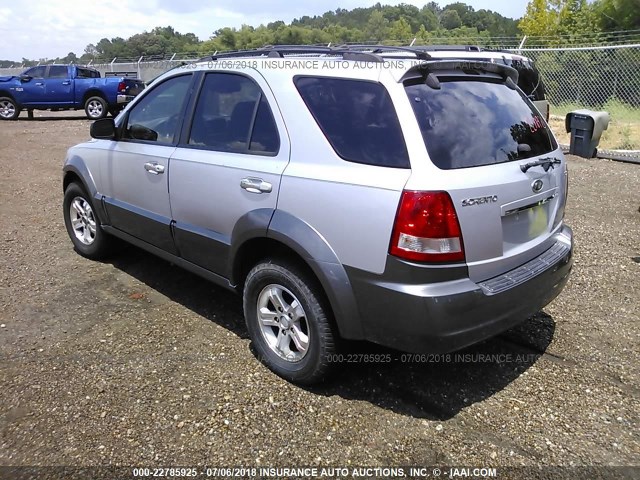 KNDJD733565618773 - 2006 KIA SORENTO EX/LX SILVER photo 3