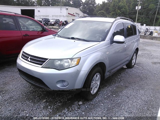 JA4LS21W39Z005430 - 2009 MITSUBISHI OUTLANDER ES ვერცხლისფერი ფოტო 2
