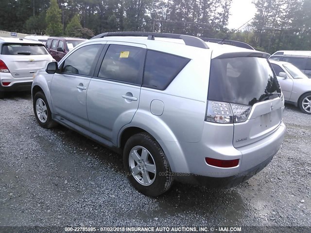 JA4LS21W39Z005430 - 2009 MITSUBISHI OUTLANDER ES ვერცხლისფერი ფოტო 3