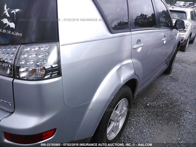 JA4LS21W39Z005430 - 2009 MITSUBISHI OUTLANDER ES ვერცხლისფერი ფოტო 6