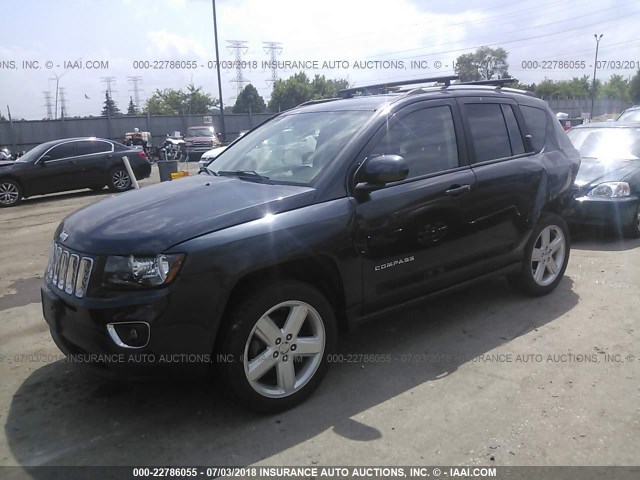 1C4NJCEA1ED886819 - 2014 JEEP COMPASS LATITUDE 灰色 照片 2