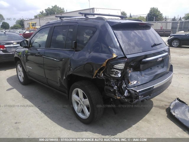 1C4NJCEA1ED886819 - 2014 JEEP COMPASS LATITUDE 灰色 照片 3