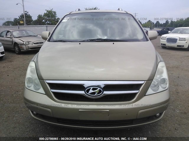 KNDMC233176041268 - 2007 HYUNDAI ENTOURAGE GLS/SE/LIMITED GOLD photo 6