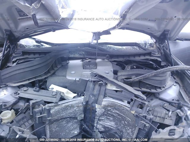 JNKAJ09F98M360332 - 2008 INFINITI EX35 GRAY photo 10