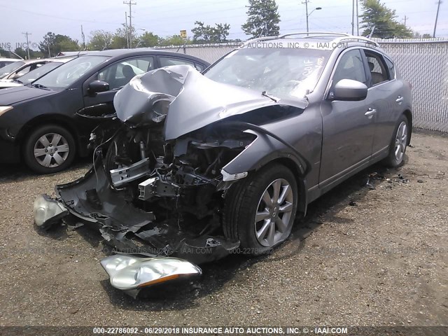 JNKAJ09F98M360332 - 2008 INFINITI EX35 GRAY photo 2