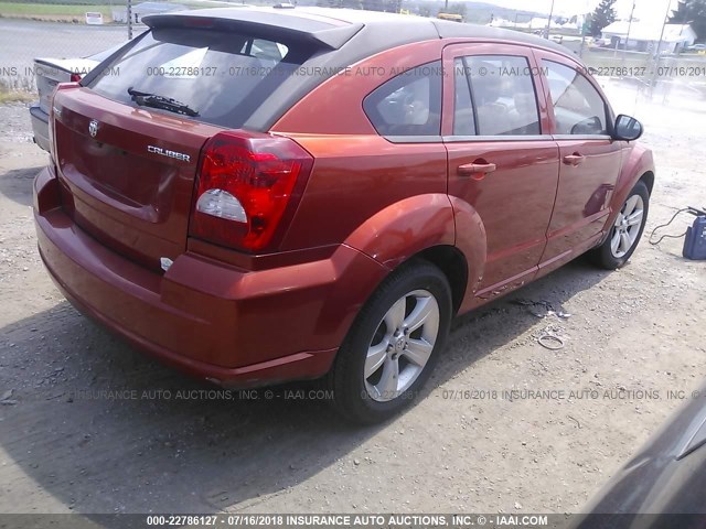 1B3CB3HA3AD565960 - 2010 DODGE CALIBER MAINSTREET ORANGE photo 4