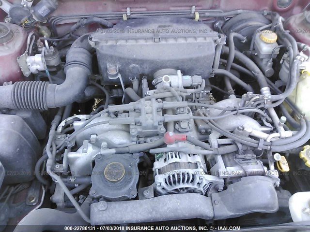JF1SF655X1H738881 - 2001 SUBARU FORESTER S RED photo 10