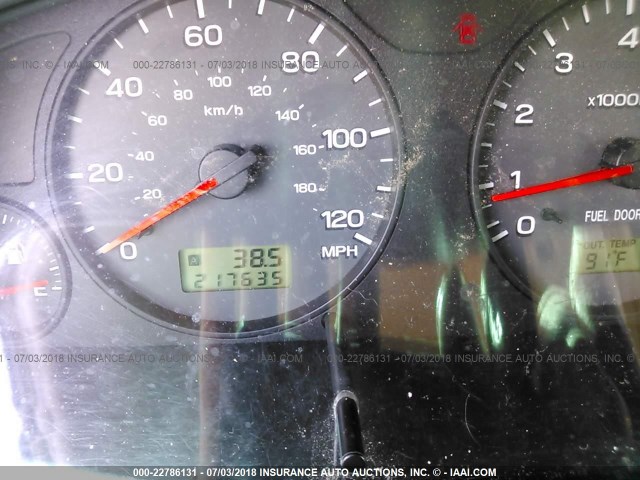 JF1SF655X1H738881 - 2001 SUBARU FORESTER S RED photo 7