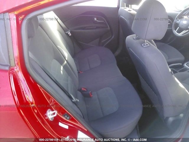 KNADM4A36H6100390 - 2017 KIA RIO LX RED photo 8