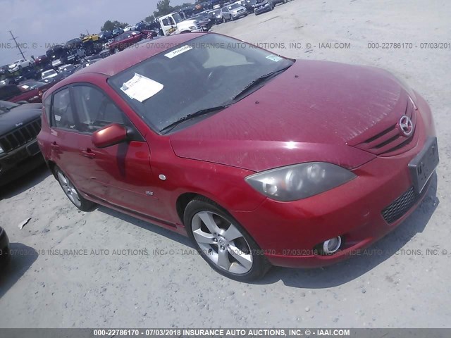 JM1BK143361516496 - 2006 MAZDA 3 HATCHBACK RED photo 1