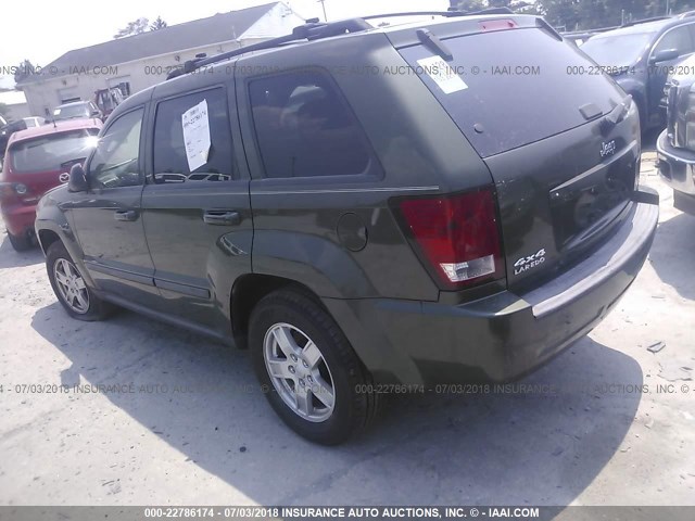 1J8GR48K27C524415 - 2007 JEEP GRAND CHEROKEE LAREDO/COLUMBIA/FREEDOM 绿色 照片 3