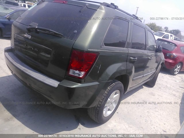 1J8GR48K27C524415 - 2007 JEEP GRAND CHEROKEE LAREDO/COLUMBIA/FREEDOM 绿色 照片 4