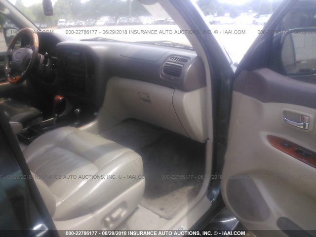 JT6HT00W3Y0077236 - 2000 LEXUS LX 470 GREEN photo 5