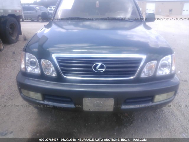 JT6HT00W3Y0077236 - 2000 LEXUS LX 470 GREEN photo 6