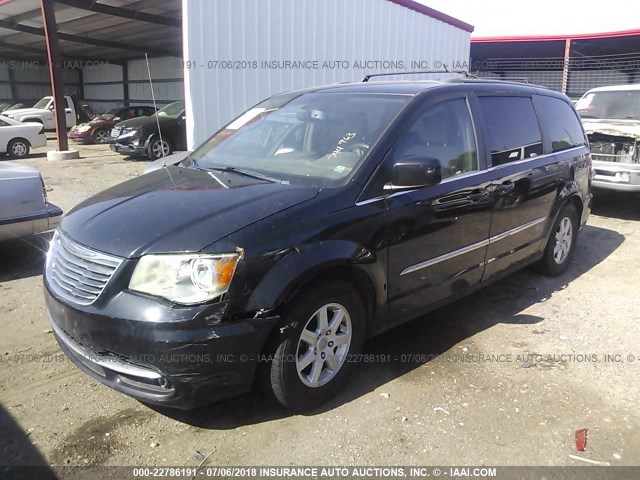 2A4RR5DG2BR744963 - 2011 CHRYSLER TOWN & COUNTRY TOURING BLACK photo 2