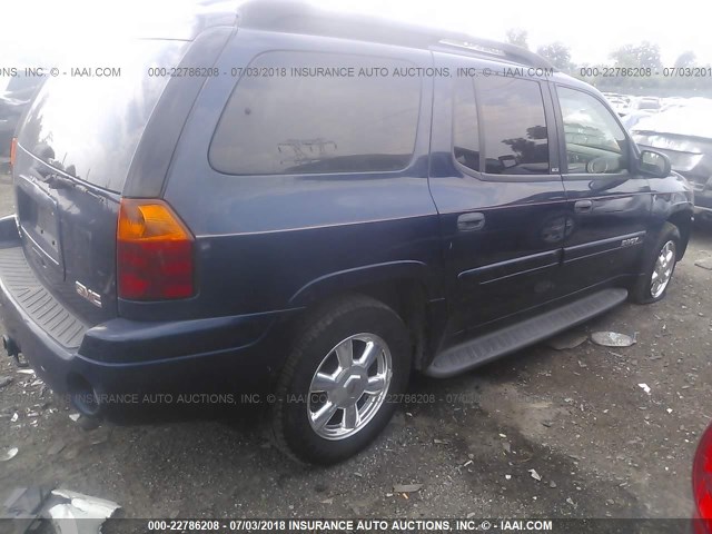 1GKET16S436212661 - 2003 GMC ENVOY XL BLUE photo 4